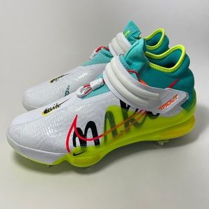 NEW Nike Force Zoom Trout 7 Volt Green White CI3134-107 Metal Baseball Cleats